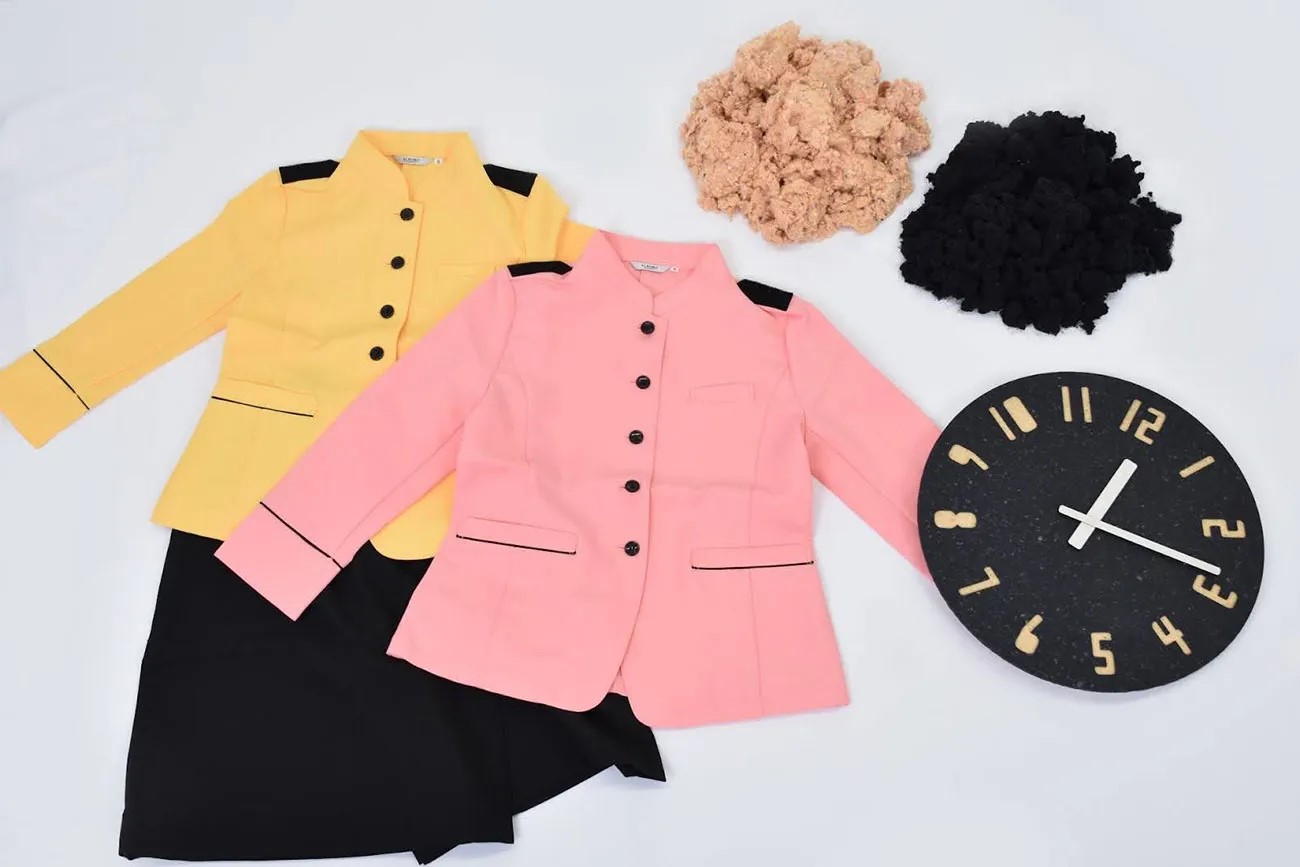 東横インの旧制服から生まれた壁掛け時計